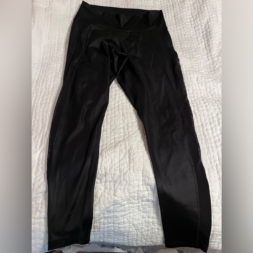 Adidas Black “Leather Look” tights